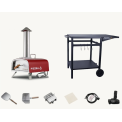 Outdoor Pizza Oven Propane Wood Bundle Staging V1 Red 2