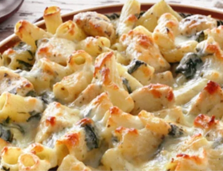Chicken And Spinach Pasta Bake Recipe