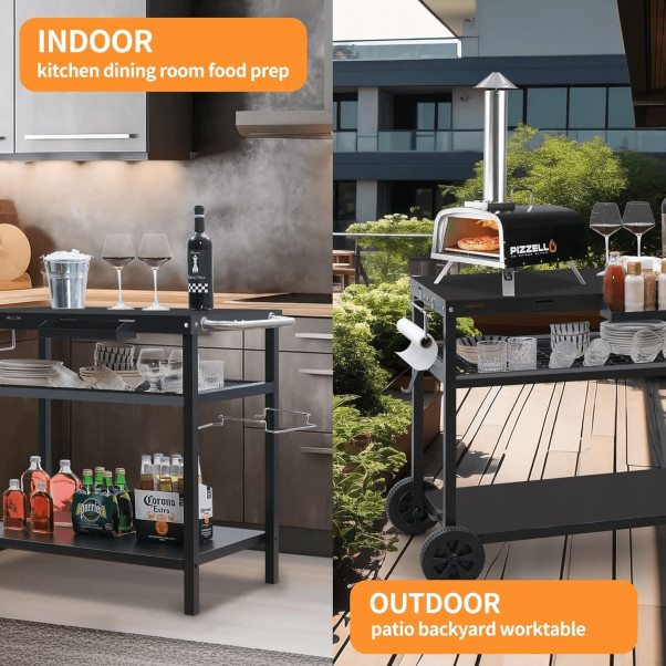 Pizzello Outdoor Grill Dining Cart Pro (5)