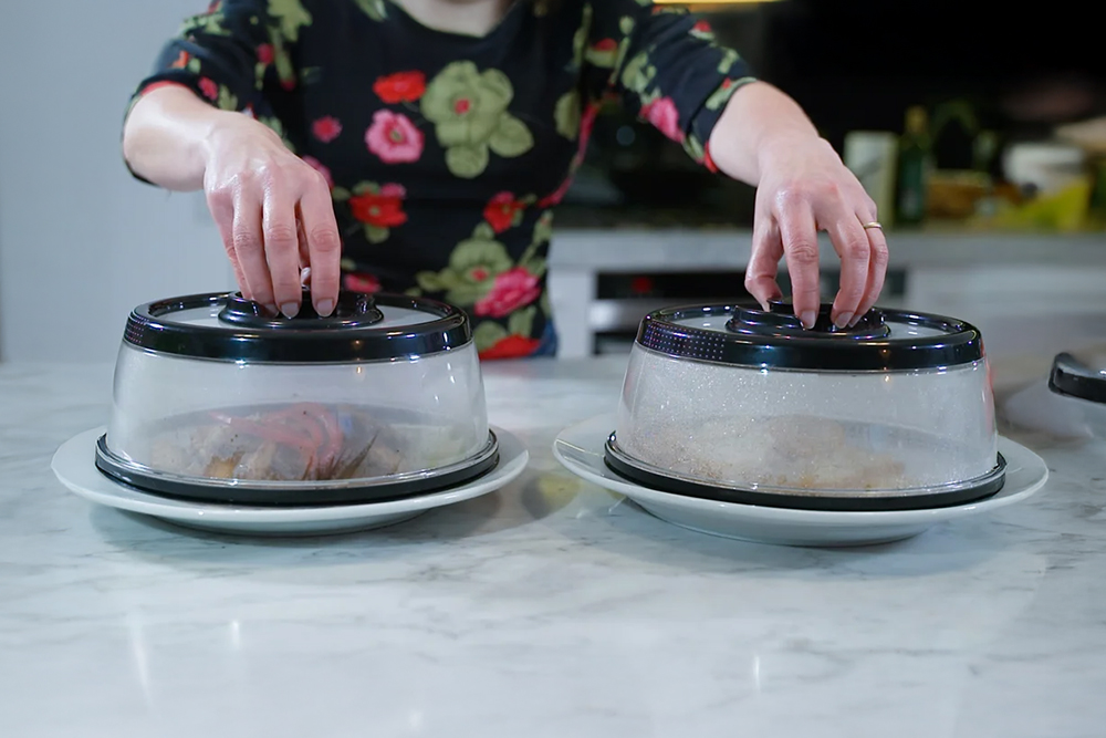 Pushdome Keep Food Warm