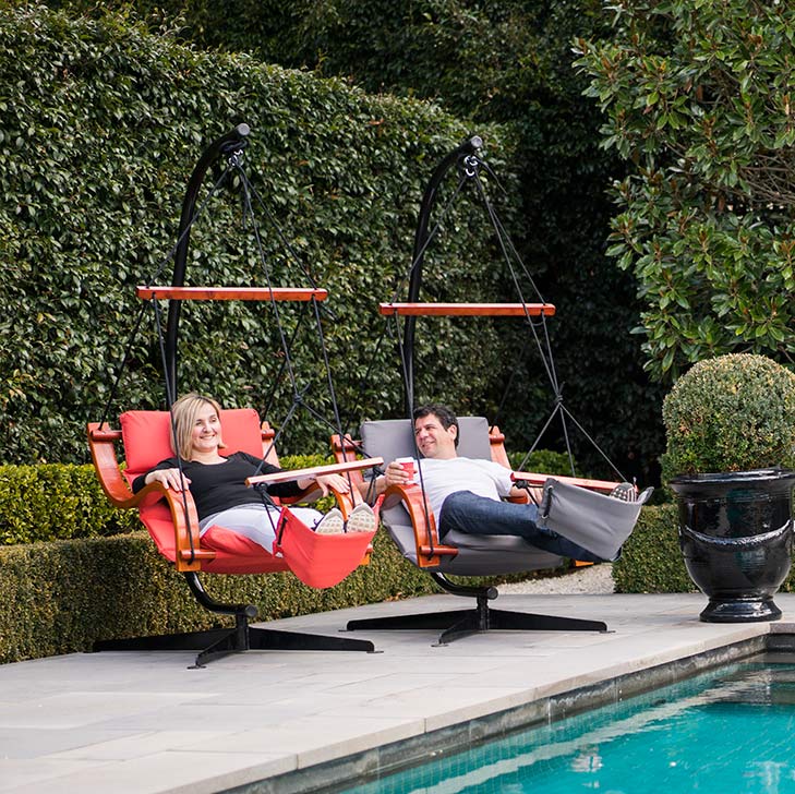 Cloud 9 Hanging Chair Couple Pool